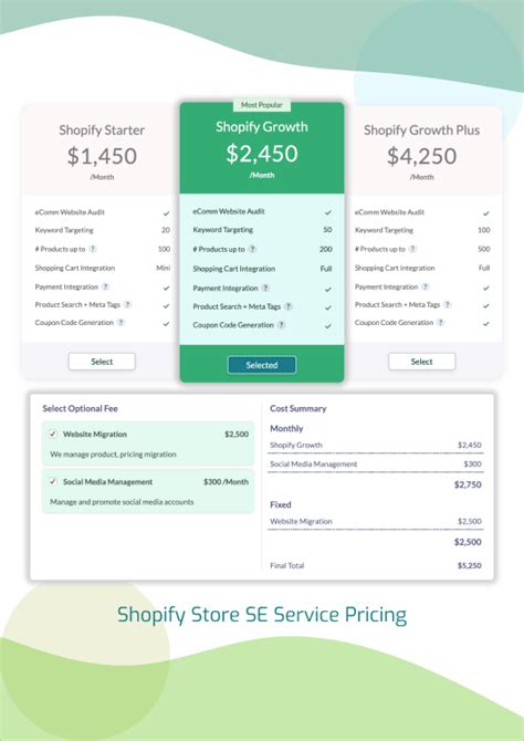 Tiered Pricing Examples, Templates | Fresh Proposals