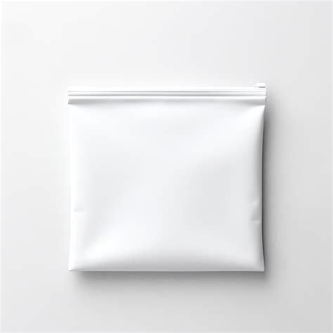 Premium Photo Blank White Pouch Mockup