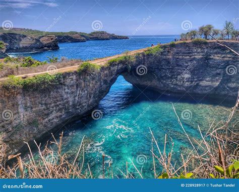 Blue lagoon Bali stock image. Image of cape, cliff, islet - 228928917