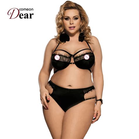 Comeondear RA80294 Woman Sexy Lingerie Lace Set Ensemble Sexy Plus Size