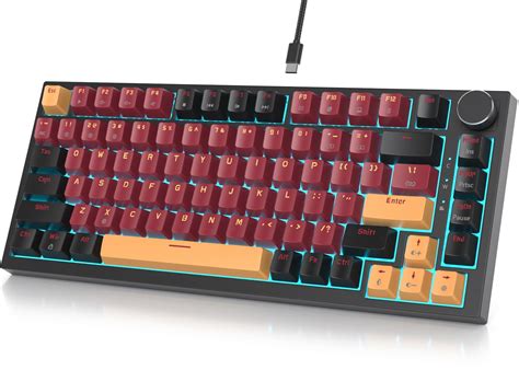 Mua Wired 75 Percent Hot Swappable Mechanical Keyboard Red Switch TKL Mechanical Keyboard