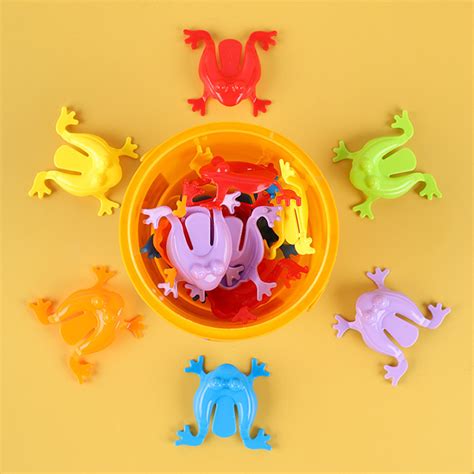 Plastic Fun Party Favors Cool Jumping Frogs Vibrant Color Variety