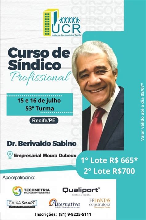 Curso Síndico Profissional UCR em Recife Sympla