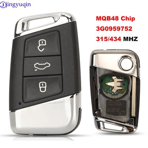 Jingyuqin Ask 315 433mhz Mqb48 Chip 3b Remote Car Key Control For