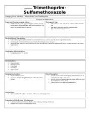 Trimethoprim Sulfamethoxazole Docx TrimethoprimSulfamethoxazole