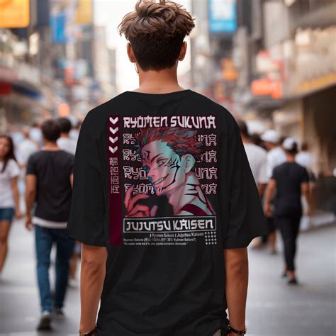 Camisa Camiseta Jujutsu Kaisen Ryomen Sukuna Anime Shopee Brasil