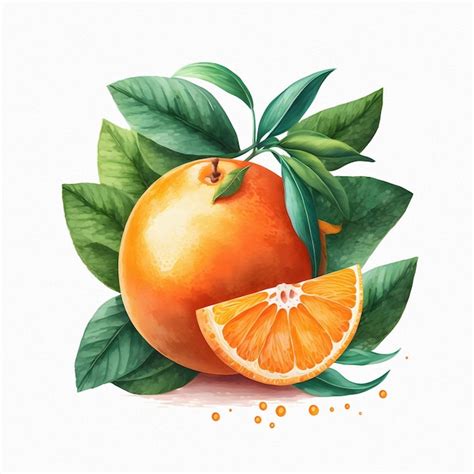Premium Photo Orange Is A Ripe Citrus Fruit Illustration Of Orange