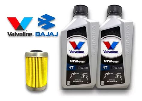 Kit Aceite Valvoline W Filtro Bajaj Rouser Ns As