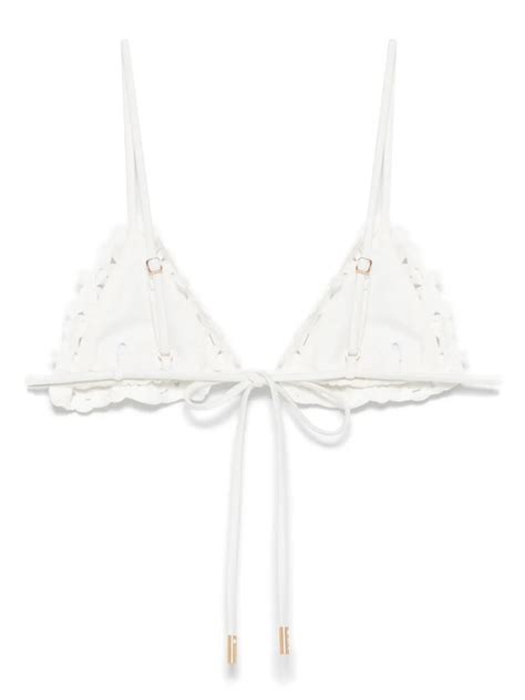 Cult Gaia Irina Bikini Top White Farfetch