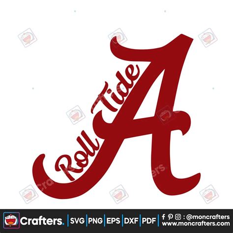 Alabama Roll Tide Ncaa Football Svg Instant Download Instant Download Amigurumi