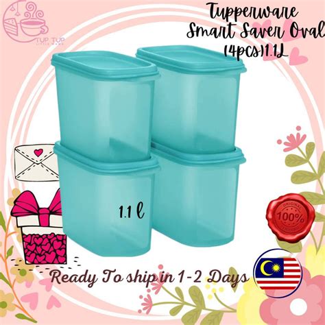 Tupperware Smart Saver Oval Pcs L Airtight Liquid Tight Berkas