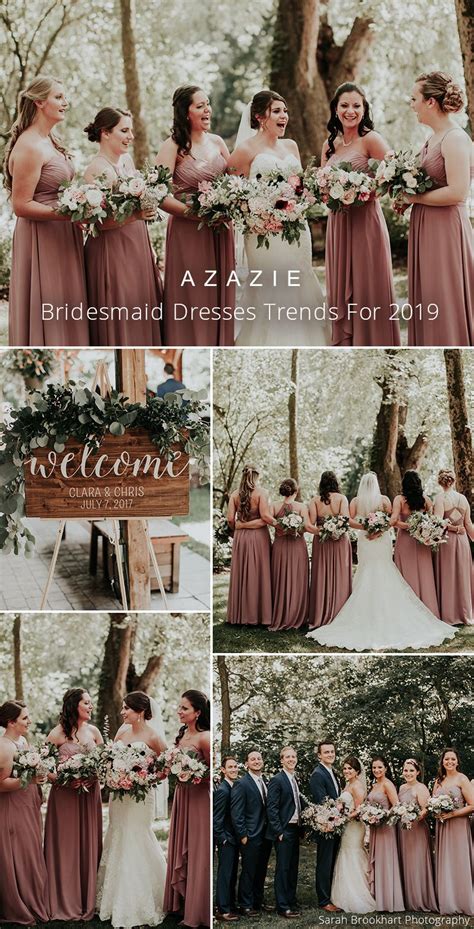 Azazie Desert Rose Bridal Party Dresses Images