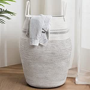 Youdenova Panier Linge Sale L Panier De Rangement En Coton Grand