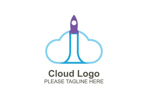 Cloud Logo Graphic by merahcasper · Creative Fabrica