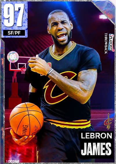 NBA 2K23 2KDB Custom Card LeBron James Playoffs Throwback Card