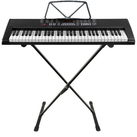 Electric keyboard for beginners with stand 61 keys max kb4 – Artofit