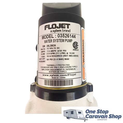 Flojet Triplex 12v Diaphram Water Pump 11lpm One Stop Caravan Shop