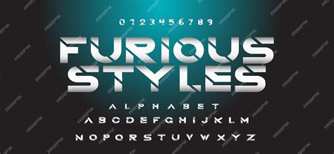 Premium Vector Fast And Furious Style Fonts Vector