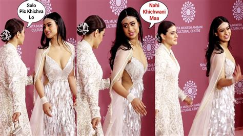 Nysa Devgan Denies Posing Solo To Mom Kajol At Nita Mukesh Ambani