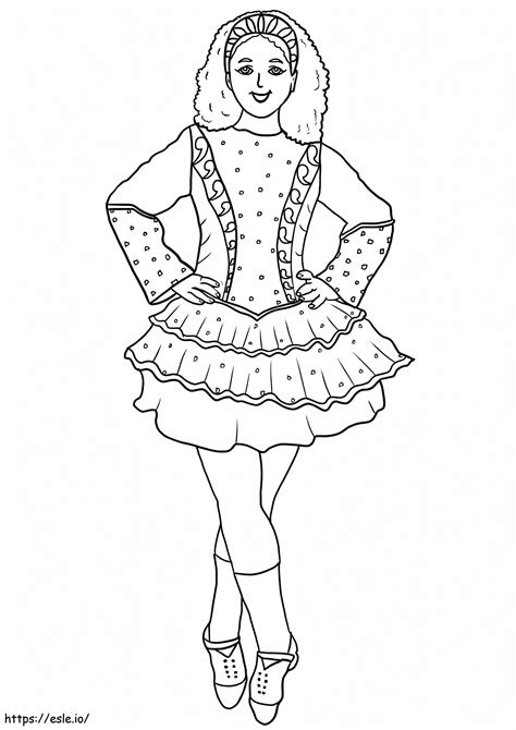 Irish Dance Coloring Page