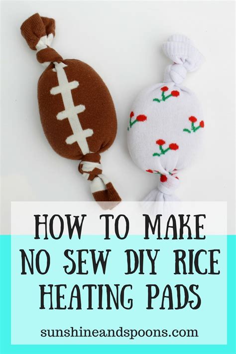 Sunshine And Spoons How To Make No Sew DIY Rice Heating Pads