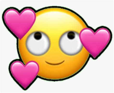 Emoji Emoticono Emoticon Cara Enamorado Corazon Corazon Fall In Love