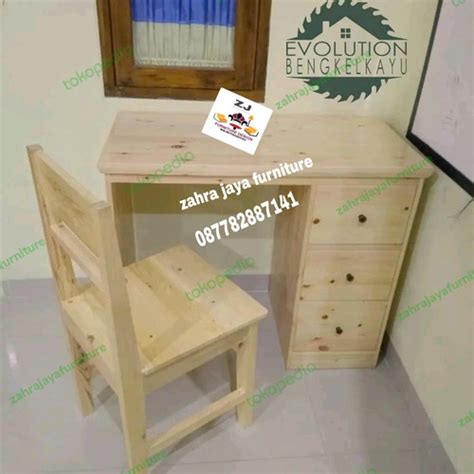 Jual Meja Kerja Kantor Kursi Kayu Jati Belanda Natural X X