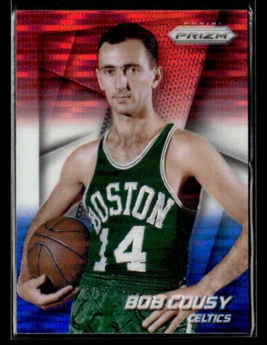 Bob Cousy Panini Prizm Prizms Red White And Blue Pulsar