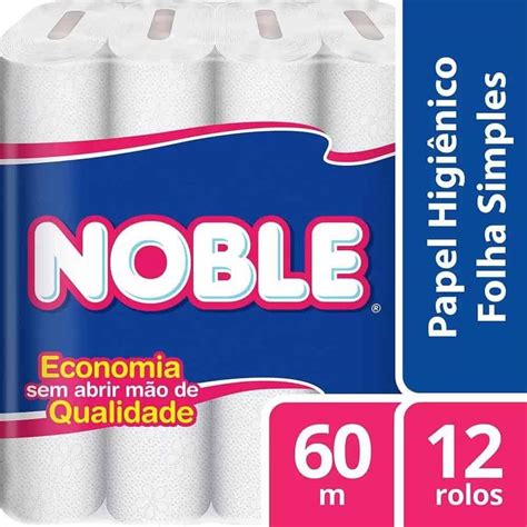 Papel Higi Nico Folha Simples Noble Neutro Rolos De M