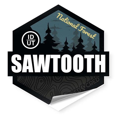 Sawtooth National Forest Sticker Tred Cred