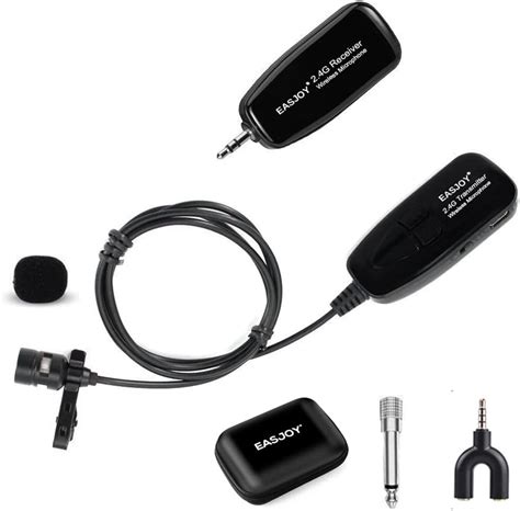 EASJOY 2 4G Wireless mikrofon drahtlos mikrofon Lavalier Microphone für