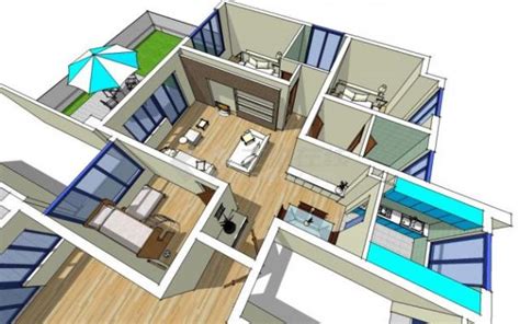 如何用sketchup做户型的过程 户型图 土木在线