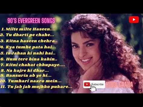 Top 10 Bollywood Songs 90 S Bollywood Songs Sadabahar Gaane