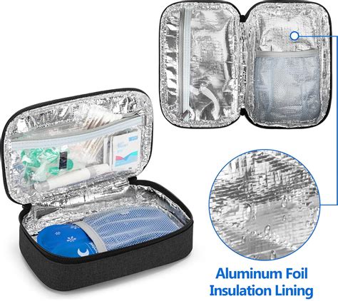 Yarwo Insulin Cooler Funda De Viaje Con Bolsas De Hielo Organizador