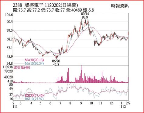 熱門股－威盛 Meta帶動收復均線 證券．權證 工商時報