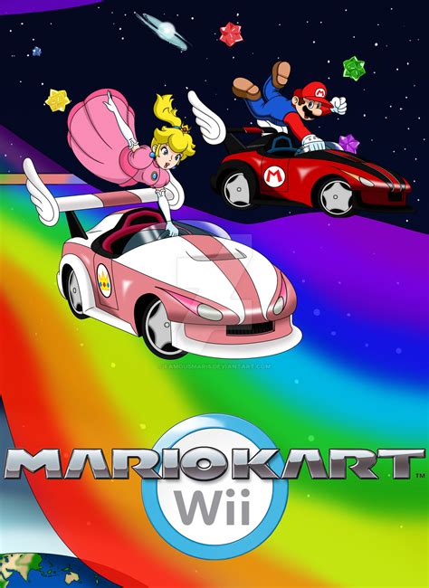 Mario And Peach At Rainbow Road By Famousmari5 On Deviantart