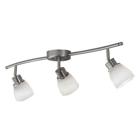 Shop Allen Roth 3 Light Pewter Dimmable Fixed Track Light Kit At