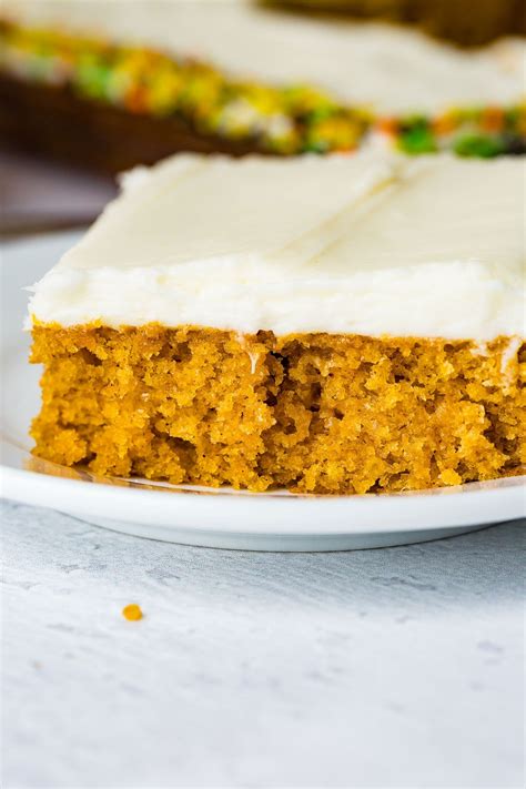 Pumpkin Sheet Cake Cream Cheese Frosting Oh Sweet Basil
