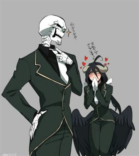 Ainz E Albedo Vestidos No Estilo Sebas Tian Fanarts Anime Anime