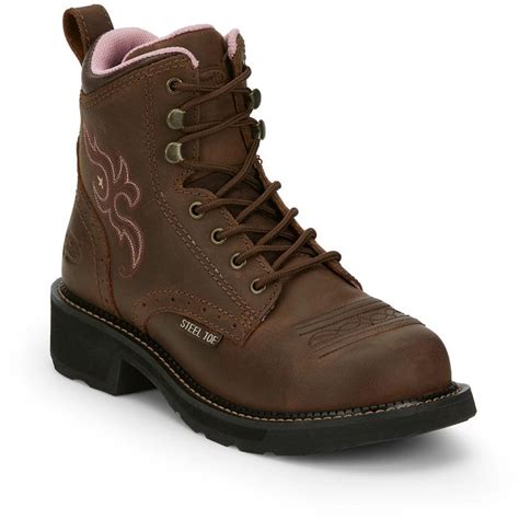 Katerina 6 Lace Up Steel Toe Work Boot Justin Boots