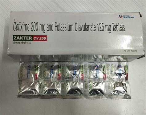 Cefixime Mg Potassium Clavulanate Tablet At Rs Box