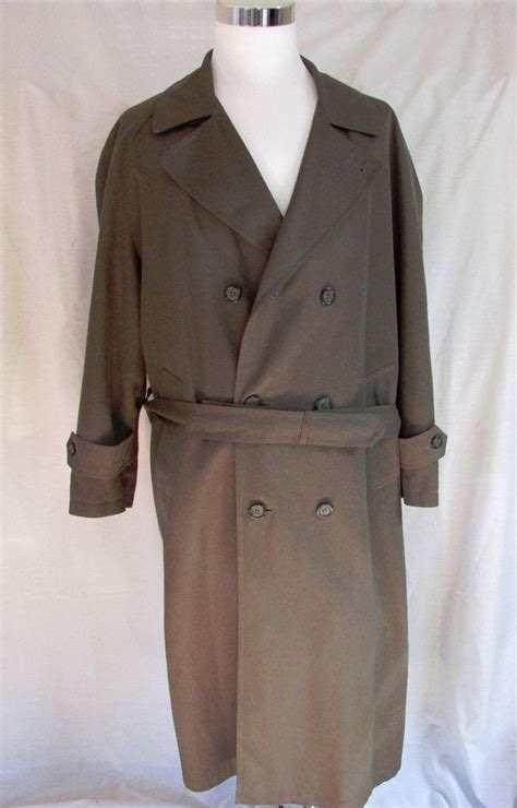 Mens Bill Blass Menswear Overcoat Trench Coat Removable Etsy