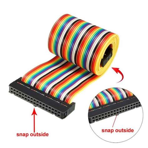 Idc Pins Wire Flat Rainbow Ribbon Cable Ecocables