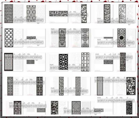 Plus de 1800 fichiers de panneaux déco DXF CDR avec plusieurs cadres