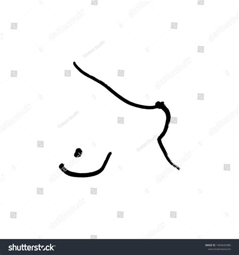 Nude Line Drawing Naked Body Illustration Stock Vector Royalty Free Shutterstock