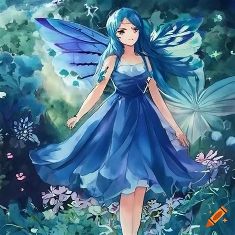 Anime Girl With Fairy Wings