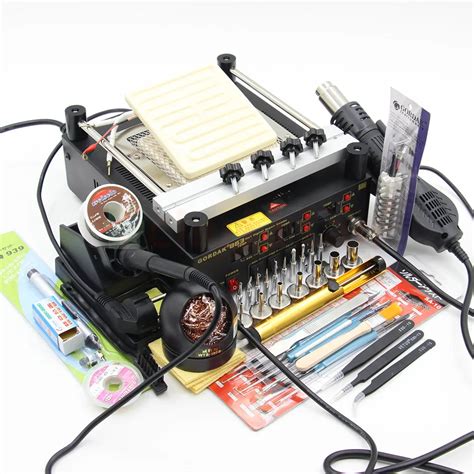 Gordak In Digital Hot Air Heat Gun Bga Rework Soldering Station Electric Soldering Iron