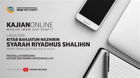 Kajian Kitab Bahjatun Nazhirin 39 Ustadz Muhtarom Hafizhahullah