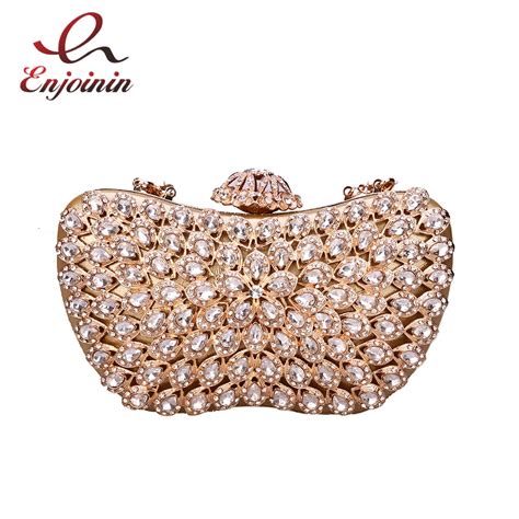 Luxury Diamond Flower Crystal Evening Bag Clutch Bags Clutches Wedding