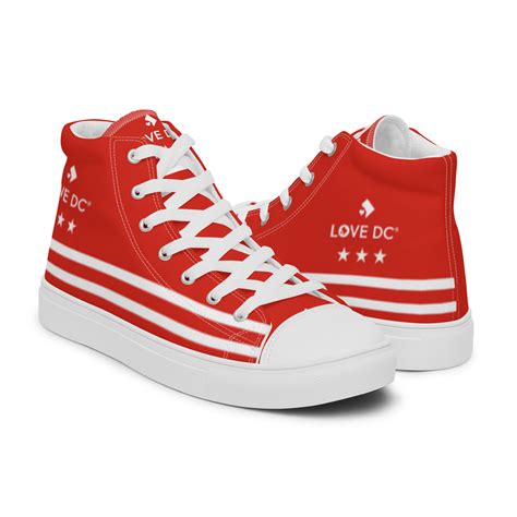 Mens High Top Canvas Shoes Love Dc Brand